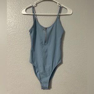 Topshop bodysuit blue size Small 4